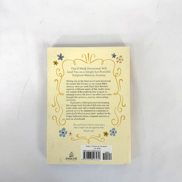 Writing Joy on My Heart 6-Week Bible Memory Devotional by Jean Fischer - Picture 2 of 4